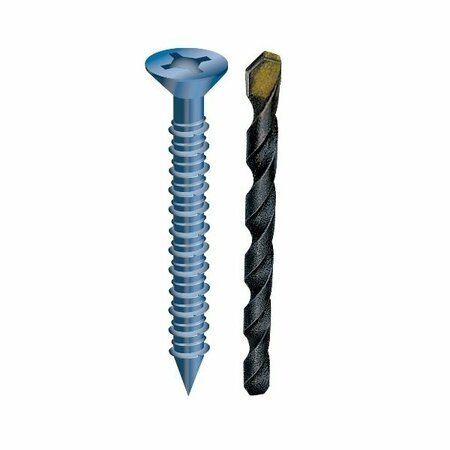 COBRA ANCHORS Scrw Cncrt 1/4x1-3/4in Blu 631C